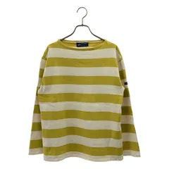 SAINT JAMES / セントジェームス | ウェッソン ワイドボーダー バスクシャツ カットソー | T4 | マスタード/ホワイト | メンズ