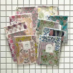 インドブロックプリント はぎれセット 50g入り 端切れ 花 うさぎ 猫 星 鳥