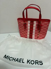 【極美品・袋付】マイケルコース 2way トートバッグ レッド モノグラム