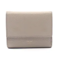 美品セリーヌスモールトリフォールドウォレット三つ折り財布コンパクト財布ヌードベー CELINE - 美品セリーヌスモールトリフォールドウォレット三つ折り財布