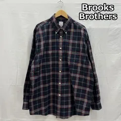 ブルックス ブラザーズ MADISON Est1818 チェック 長袖 ボタンダウン シャツ ビッグサイズ メンズ XL ISItems【USED】【古着】【中古】50153543