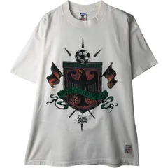古着 90年代 アディダス adidas 国旗柄 スポーツTシャツ USA製 メンズM相当 ヴィンテージ/eaa618024