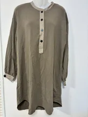 【新品・タグ付き】千趣会 チュニック＆パンツ セットアップ ブラウン Lサイズ