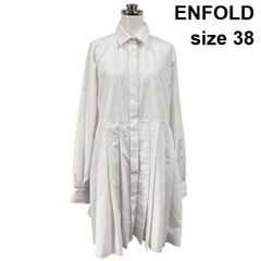 未使用級】ENFOLD エンフォルド TCブロードプリーツプルオーバー 38