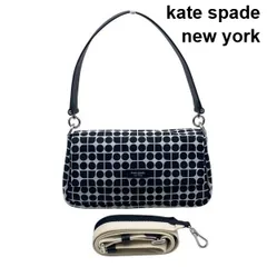 美品 ケイトスペード kate spade ノエル  ジャカード コンバーチブル クロスボディ ショルダーバッグ ハンドバッグ 3WAY レディース 6D114