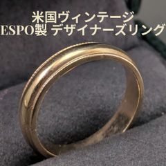 アクセサリー ESPO 14号 14KT GE バンドリング ゴールド 米国ヴィンテージ
