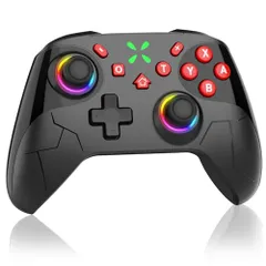 Switch 2 コントローラー 2025夏新 Sungale スイッチ 2 プロコン 背面ボタン付き 自動連射/連射ホールド マクロ機能 4段階HD振動 Bluetooth5.0接続 6軸ジャイロセンサー 9色RGBライト搭載 20時間連続使用 Switcs