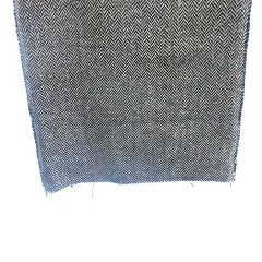 ジャンコロナ JEAN COLONNA タイトスカート ミモレ ロング フリンジ ツイード ヘリンボーン柄 ウール 40 M 黒 ブラック /AU