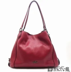 COACH コーチ　57125　イーディー31　ハンドバッグ　セミショルダーバッグ　トートバッグ　レザー　ボルドー　ワインレッド　赤系　保存袋つき　久安店　26-H-57