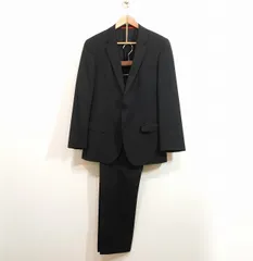 HUGO BOSS (46) スーツ セットアップ ヒューゴボス 黒 メンズ　K2-113