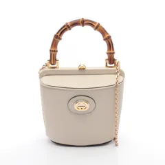 GUCCI グッチ バンブー ミニ バケット ハンドバッグ