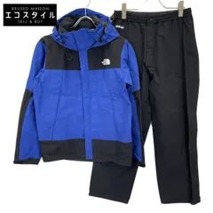 THE NORTH FACE ノースフェイス NP61550 ﾌﾞﾙｰ×ﾌﾞﾗｯｸ GORE-TEX MOUNTAIN RAINTEX ｾｯﾄｱｯﾌﾟ S