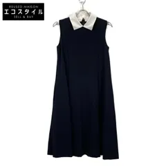 FOXEY NEW YORK フォクシーニューヨーク ﾌﾞﾗｯｸ×ﾎﾜｲﾄ ｸﾗｰﾄﾄﾞﾚｽ ﾜﾝﾋﾟｰｽ 38