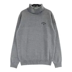 サイズ：L CALLAWAY キャロウェイ  タートルネック 長袖 ニットセーター  グレー系 [240101629852] ゴルフウェア メンズ ストスト