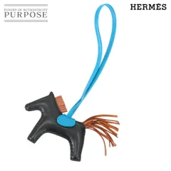 未使用 展示品 エルメス HERMES ロデオ PM バッグ チャーム アニョーミロ ブラック ゴールド ブルーザンジバル Y刻印 Rodeo PM 90313074