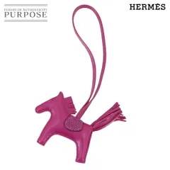 未使用 展示品 エルメス HERMES ロデオ PM タッチ バッグチャーム アニューミロ リザード ローズパープル U刻印 Rodeo PM Touch 90313080