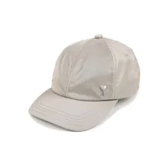 AMI PARIS アミ パリス ユニセックス ベージュナイロンキャップ 帽子 UCP268PA0037 A036 新品 イタリア正規品 ユニセックス　2026SS 送料込みのサムネイル
