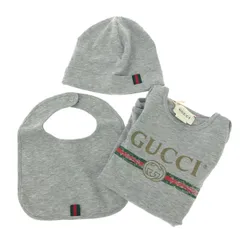 GUCCI グッチ ベビーギフトセット/ロンパース・スタイ・帽子  インターロッキングG/シェリーライン    グレー キッズ / 240001186931のサムネイル