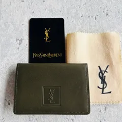 Yves Saint Laurent 多機能コインケース モスグリーン