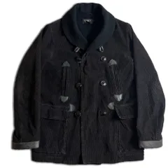 RRL ダブルブレスト ショールカラー レザー コーデュロイ ランチコート S ダークブラウン ダブルアールエル 2000000023441のサムネイル
