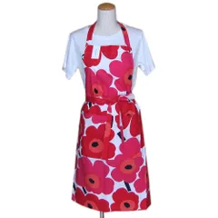 マリメッコ marimekko エプロン ピエニ ウニッコ ホワイト×レッド 64161 001 64161 001 [並行輸入品]s
