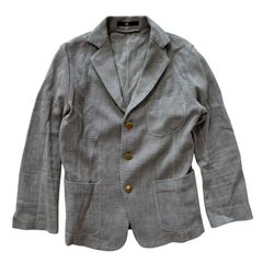  45R/45rpm フォーティーファイブアールピーエム テーラードジャケット グレー レディース 2【Z1807】