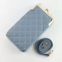 スマホショルダー ブルー 斜め掛け スマホポーチ 財布 レディース バッグ