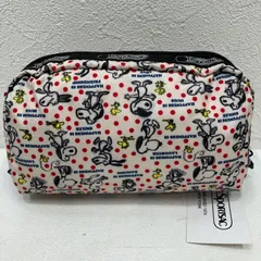 9744　LeSportsac　レスポートサック　タグ付き　ポーチ　スヌーピー　SNOOPY　コラボ　ピーナッツ　Peanut　ハピネスドット　ドット　水玉　ウッドストック　レクタンギュラーコスメティック　HAPPINESS DOTS