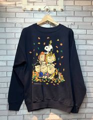 3734 スヌーピー PEANUTS クリスマス スウェット トレーナー 黒 - メルカリ