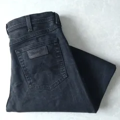 ■古着 Wrangler ユーロラングラー ARIZONA STRETCH ブラックジーンズ デニムパンツ W34L30【L5636】