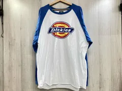 通年 Supreme×Dickiesシュプリーム×ディッキーズ Raglan L/S TOP ラグランTシャツ 長袖ロンT ストリート ビッグロゴ2XL ブルー×ホワイト