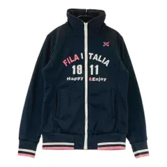サイズ：M FILA GOLF フィラゴルフ  フルジップジャケット 裏起毛  ブラック系 [240101616516] ゴルフウェア レディース ストスト