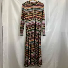 POLO RALPH LAUREN / ポロラルフローレン / 長袖ワンピース / ワインレッド / マルチカラー / ロングワンピース / サイズM