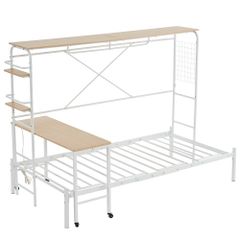 引き取りのみIKEA VITVALヴィトヴァル ロフトベッドフレーム デスク
