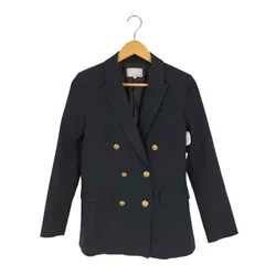 グーコミューン GOUT COMMUN ネイビーWブレザージャケット 金ボタン レディース JPN：38 