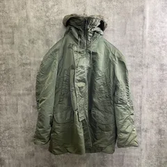 【U-136】米国製 ALPHA N-3B フライトジャケット ワッペン跡あり メンズ L〜XL