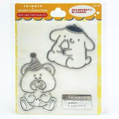SWIMMER(スイマー) × サンリオ ポムポムプリン チャームステッカー カー用品 Sanrio