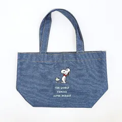 スヌーピー トートバッグ ボウタイ ネイビー ランチ SNOOPY