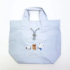 スヌーピー 保冷ランチ巾着バッグ スウィーツスウィーツ ブルー SNOOPY