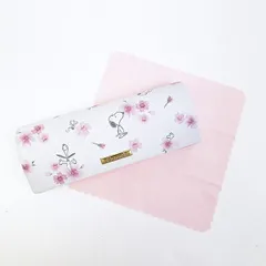 スヌーピー 眼鏡ケース ホワイト ふんわり桜 SNOOPYのサムネイル