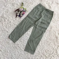 フォロワー限定お得なクーポン配布中！ 『ZARA』ザラ　イージーパンツ　ドローコード　ポケット　テーパード　ウエストゴム　ハイウエスト　カーキ(XS)