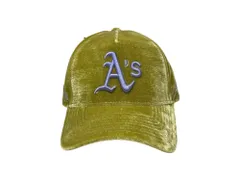 NEWERA (ニューエラ) × atmos 9FORTY Oakland Athletics VELVET ベースボールキャップ 60426777 ONE SIZE オリーブ メンズ/006