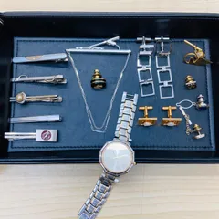 【遺品整理】ネクタイピン・カフス・時計おまとめ