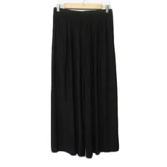 コムサイズム COMME CA ISM プリーツ イージー ワイドパンツ 11 黒 ブラック