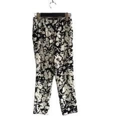 フレイアイディー FRAY I.D スラックスパンツ テーパード 総柄 0 白 ホワイト 黒 ブラック ■WGA