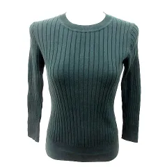 アーバンリサーチ ドアーズ URBAN RESEARCH DOORS ニット カットソー Uネック 長袖 1 ダークグリーン /RT