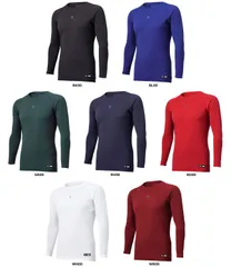 デサント DESCENTE 丸首長袖アンダーシャツ  DB5SUD20M BK00 ブラック