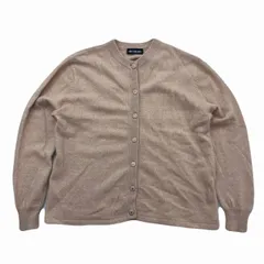 ブローディア ニットカーディガン レディース ワンサイズ Mサイズ相当 ピンクベージュ カシミヤ 100％ 着回し最高  