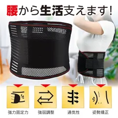 腰痛ベルト 腰サポーター コルセット サポーター サポートベルト 腰固定 骨盤ベルト プロテクター 男女兼用【新品･未使用】