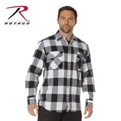 [新品] ROTHCO / ロスコ EXTRA HEAVYWEIGHT BUFFALO PLAID FLANNEL SHIRT　White Plaid　ホワイト　白色 チェック柄